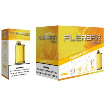 Picture of FLERBAR 8K PUFFS BANANA SPLIT ( PACK OF 10)