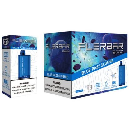 Picture of FLERBAR 8K PUFFS BLUE RAZZ SLUSHIE ( PACK OF 10)