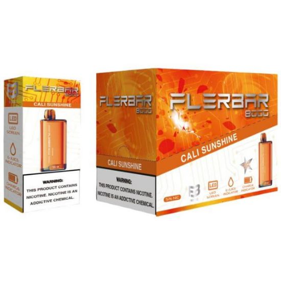 Picture of FLERBAR 8K PUFFS CALI SUNSHINE (PACK OF 10)