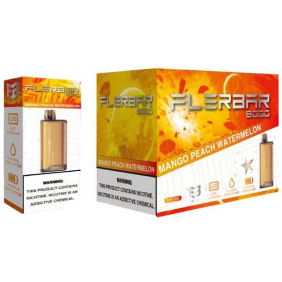 Picture of FLERBAR 8K PUFFS MANGO PEACH WATERMELON (PACK OF 10)