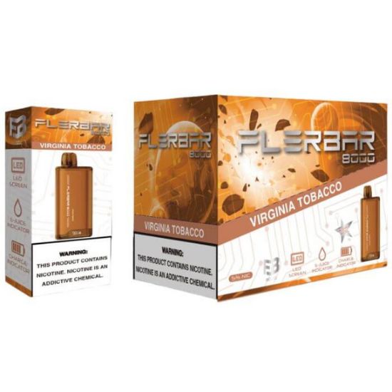 Picture of FLERBAR 8K PUFFS VIRGINIA TOBACC0 (PACK OF 10)